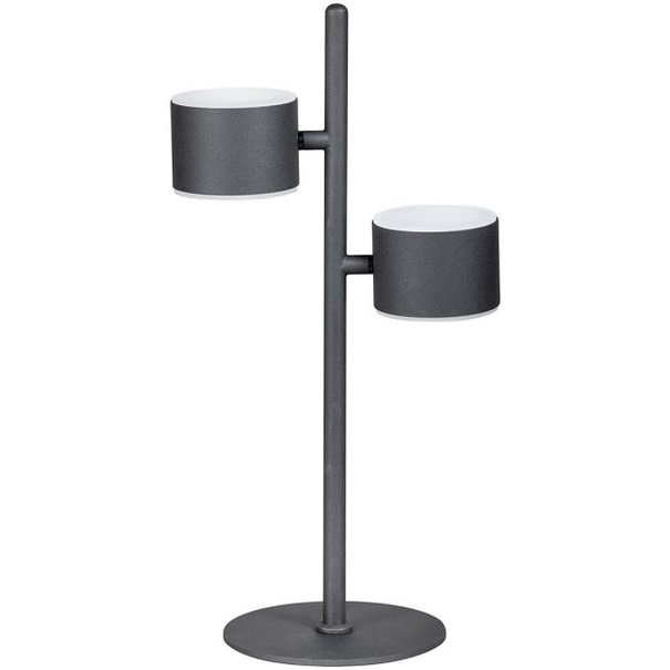 ETH Modern tafellamp Prince 2-lichts zwart