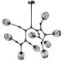 Retro - Hanglamp - 9 lichts - Smoke - Lime