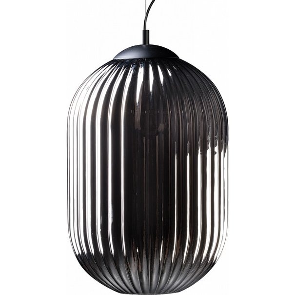 ETH Vintage hanglamp Glamm 1-lichts Ø30 cm met smoke glas