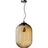 ETH Vintage hanglamp Glamm 1-lichts Ø30 cm met amber glas