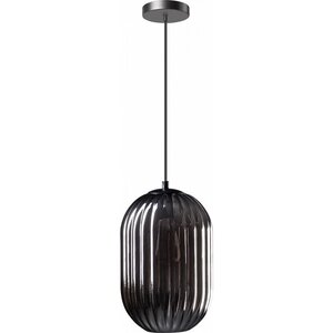 ETH Industrieel hanglamp Glamm 1-lichts Ø20 cm met smoke glas