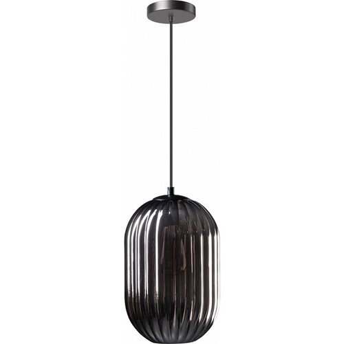 Industrieel hanglamp Glamm 1-lichts Ø20 cm met smoke glas