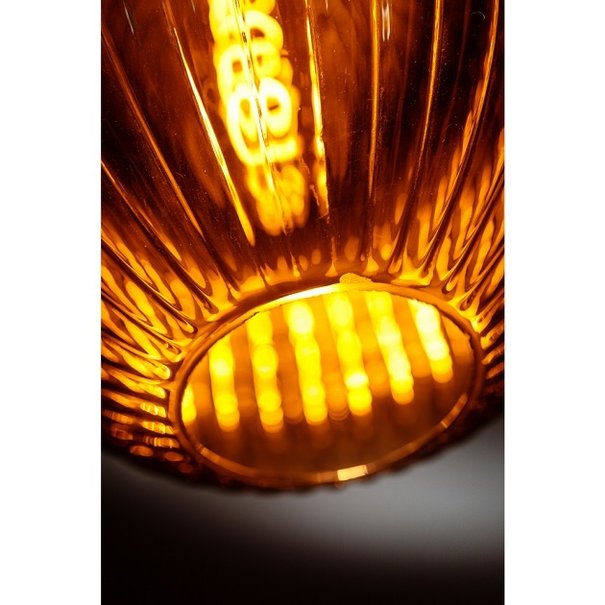 ETH Industrieel hanglamp Glamm 1-lichts Ø20 cm met smoke glas