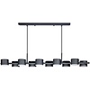 ETH Design hanglamp Prince 10-lichts zwart