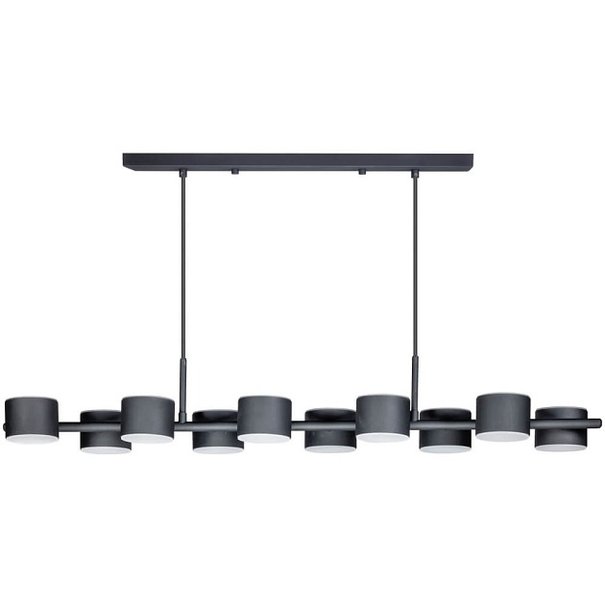 ETH Design hanglamp Prince 10-lichts zwart