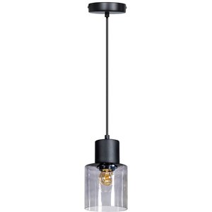 ETH Modern hanglamp Sledge 1-lichts Ø12 cm met smoke glas