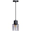 ETH Modern - Hanglamp - 1 lichts - Smoke glas - Ø12 cm - Sledge