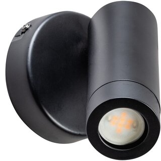 Wandspot Miller 1-lichts Zwart en Goud