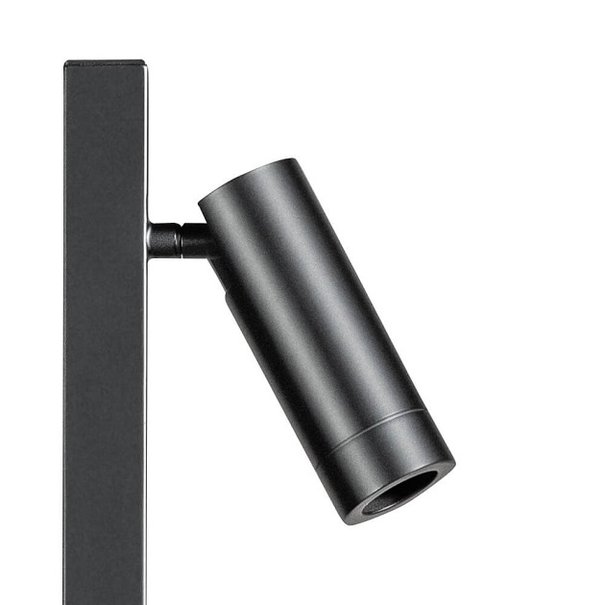 ETH Moderne vloerlamp Miller 2-lichts zwart goud