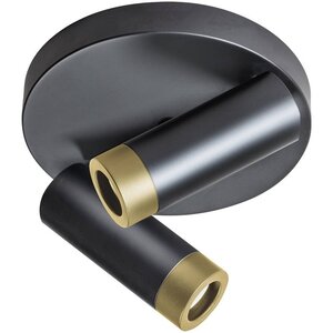 ETH Moderne opbouwspot Miller 2-lichts zwart goud