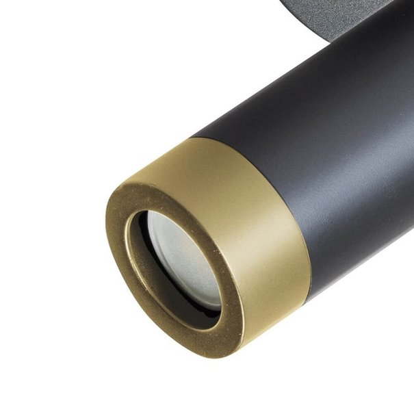 ETH Moderne opbouwspot Miller 1-lichts zwart goud