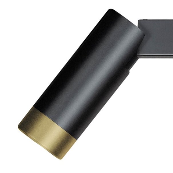 ETH Moderne hanglamp Miller 4-lichts zwart goud