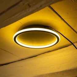 Plafondlamp Lois rond LED 30W  zwart 3 standen