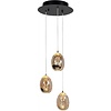 Highlight Moderne hanglamp Golden Egg 3-lichts getrapt goud