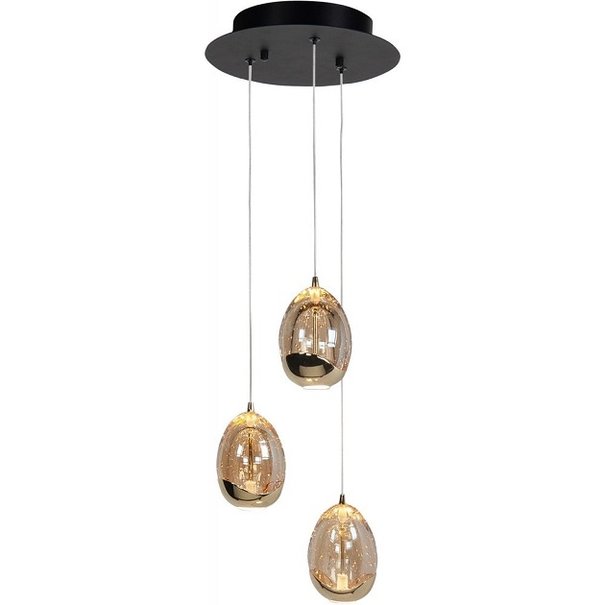 Highlight Moderne - Hanglamp - Goud - 3-lichts - Getrapt -  Golden Egg