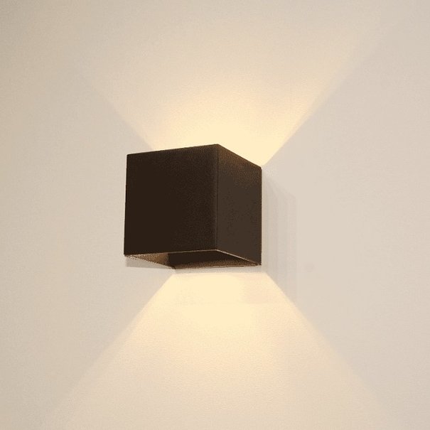 Artdelight Modern Industrieel wandlamp Gymm zwart
