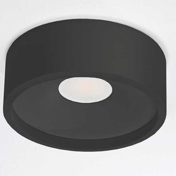 Artdelight Moderne plafondlamp Orlando 1-lichts Ø14cm zwart