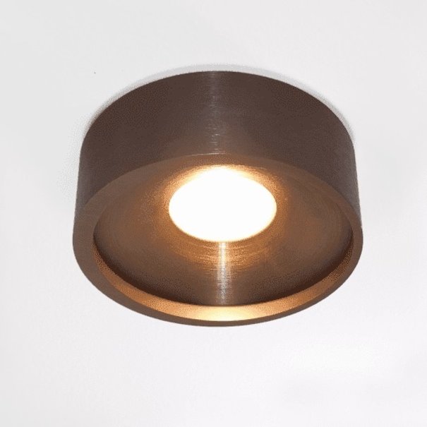 Artdelight Moderne plafondlamp Orlando 1-lichts Ø14cm brons