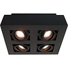 Artdelight Moderne opbouwspot Bosco 4-lichts zwart