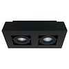 Artdelight Moderne opbouwspot Bosco 2-lichts zwart