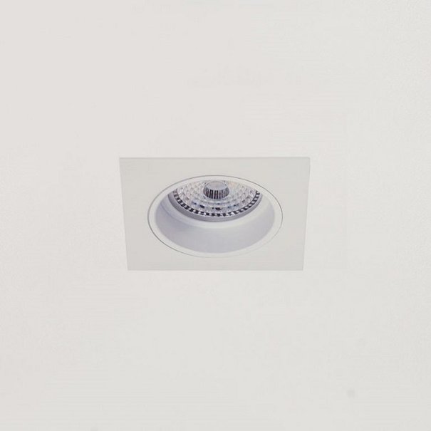 Artdelight Moderne Inbouwspot Venice 1-lichts vierkant wit