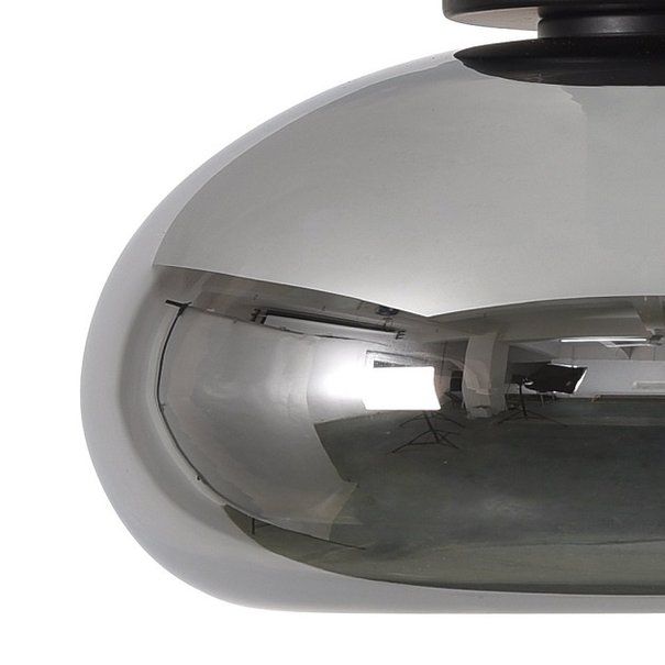 Artdelight Modern plafondlamp Paradise 1-lichts smoke glas