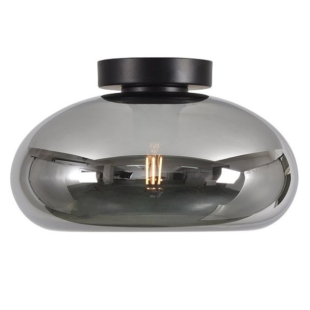 Artdelight Modern plafondlamp Paradise 1-lichts smoke glas