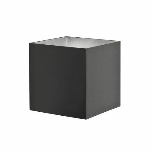 Moderne wandlamp Square 10 cm zwart