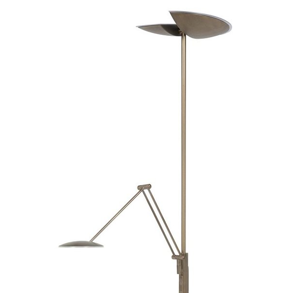 Highlight Modern vloerlamp Sapporo Uplighter brons met dimmer