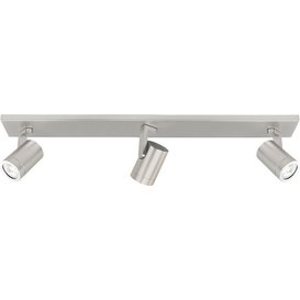 Opbouwspot Halo 3-lichts staal balk