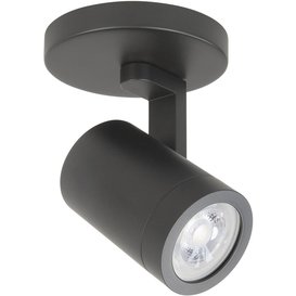 Opbouwspot Halo 1-lichts zwart rond