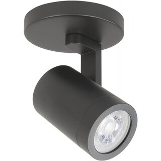 Opbouwspot Halo 1-lichts zwart rond
