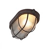 Mexlite Industriële plafondlamp Lisanne 1-lichts bruin