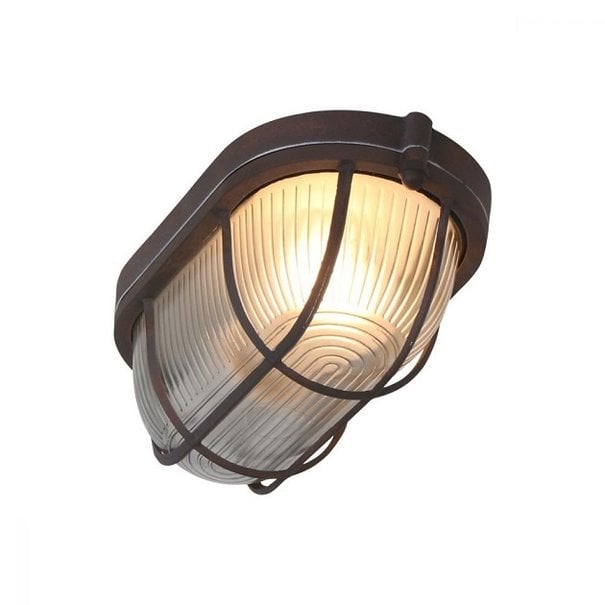 Mexlite Industriële - Plafondlamp - 1 lichts - Bruin - Lisanne