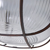Mexlite Industriële plafondlamp Lisanne 1-lichts rond bruin
