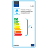 Mexlite Industriële plafondlamp Lisanne 1-lichts rond bruin