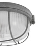Mexlite Industriële plafondlamp Lisanne 1-lichts rond grijs