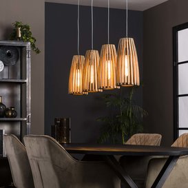 Hanglamp Garnet 4-lichts mango hout