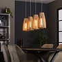 Landelijk - Hanglamp - 4 lichts - Mango Hout - Garnet