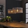 BelaLuz Industrieel hanglamp Albo 2-lichts zwart nikkel