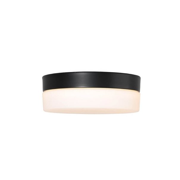 Mexlite Modern plafondlamp Ikaro rond IP44 18 cm zwart 3 standen