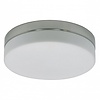 Mexlite Modern plafondlamp Ikaro rond IP44 22,5 cm staal 3 standen