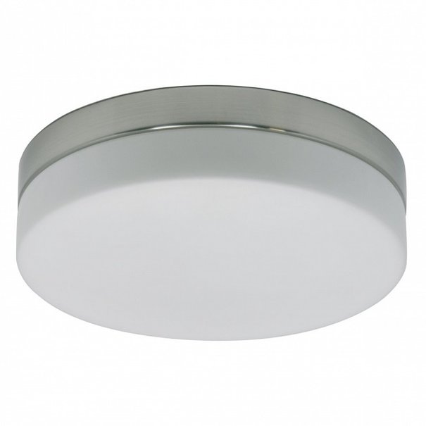 Mexlite Modern plafondlamp Ikaro rond IP44 22,5 cm staal 3 standen