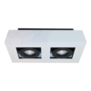 Artdelight Moderne opbouwspot Bosco 2-lichts wit zwart