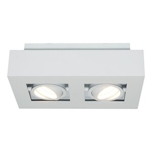 Artdelight Moderne opbouwspot Bosco 2-lichts wit