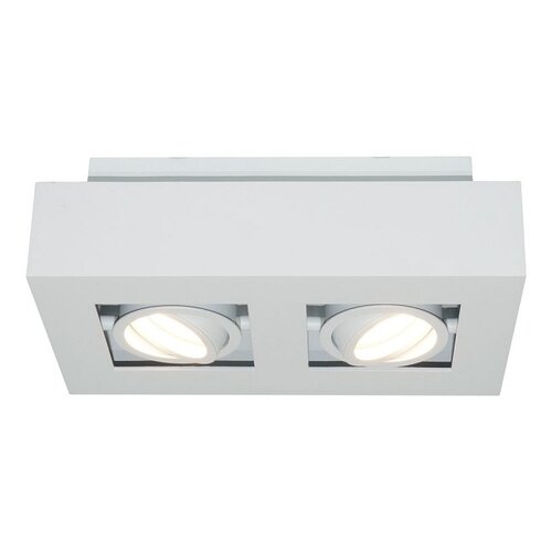 Moderne opbouwspot Bosco 2-lichts wit