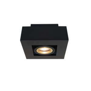 Artdelight Moderne opbouwspot Bosco 1-lichts zwart