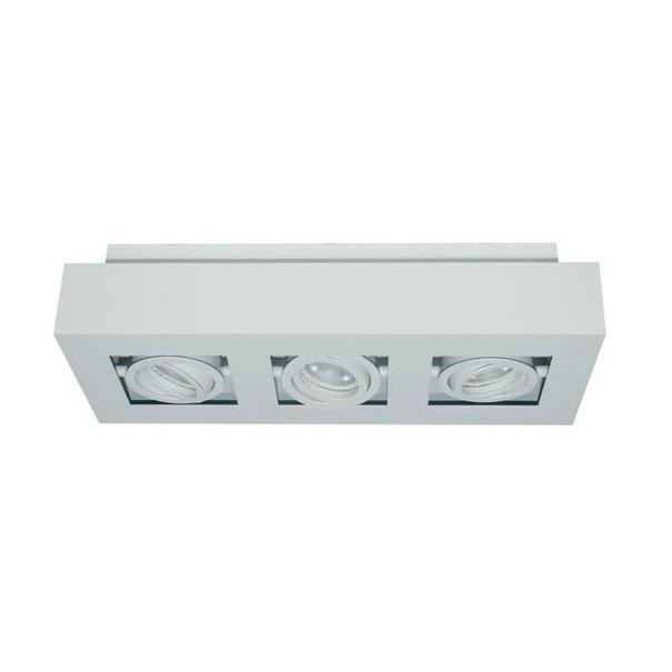 Artdelight Moderne opbouwspot Bosco 3-lichts wit
