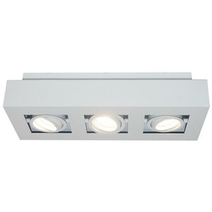 Artdelight Moderne opbouwspot Bosco 3-lichts wit