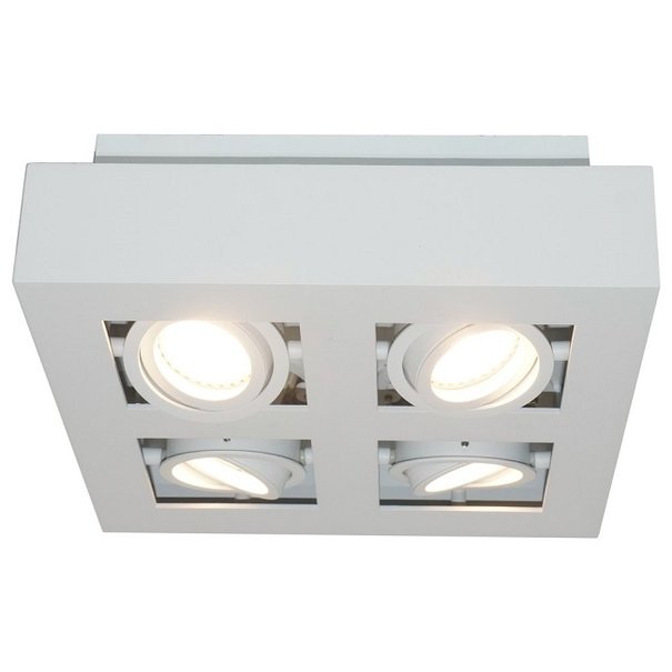 Artdelight Moderne opbouwspot Bosco 4-lichts wit